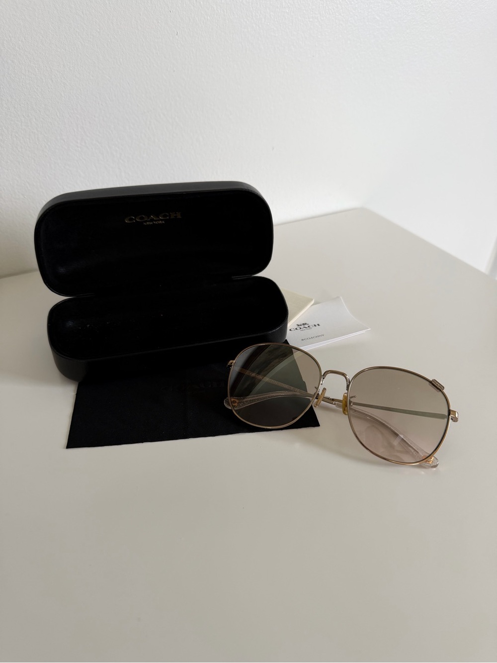 Coach Urban Nomad Round Sunglasses in Shiny Rose Gold